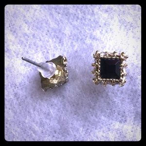 Black Onyx cz earrings